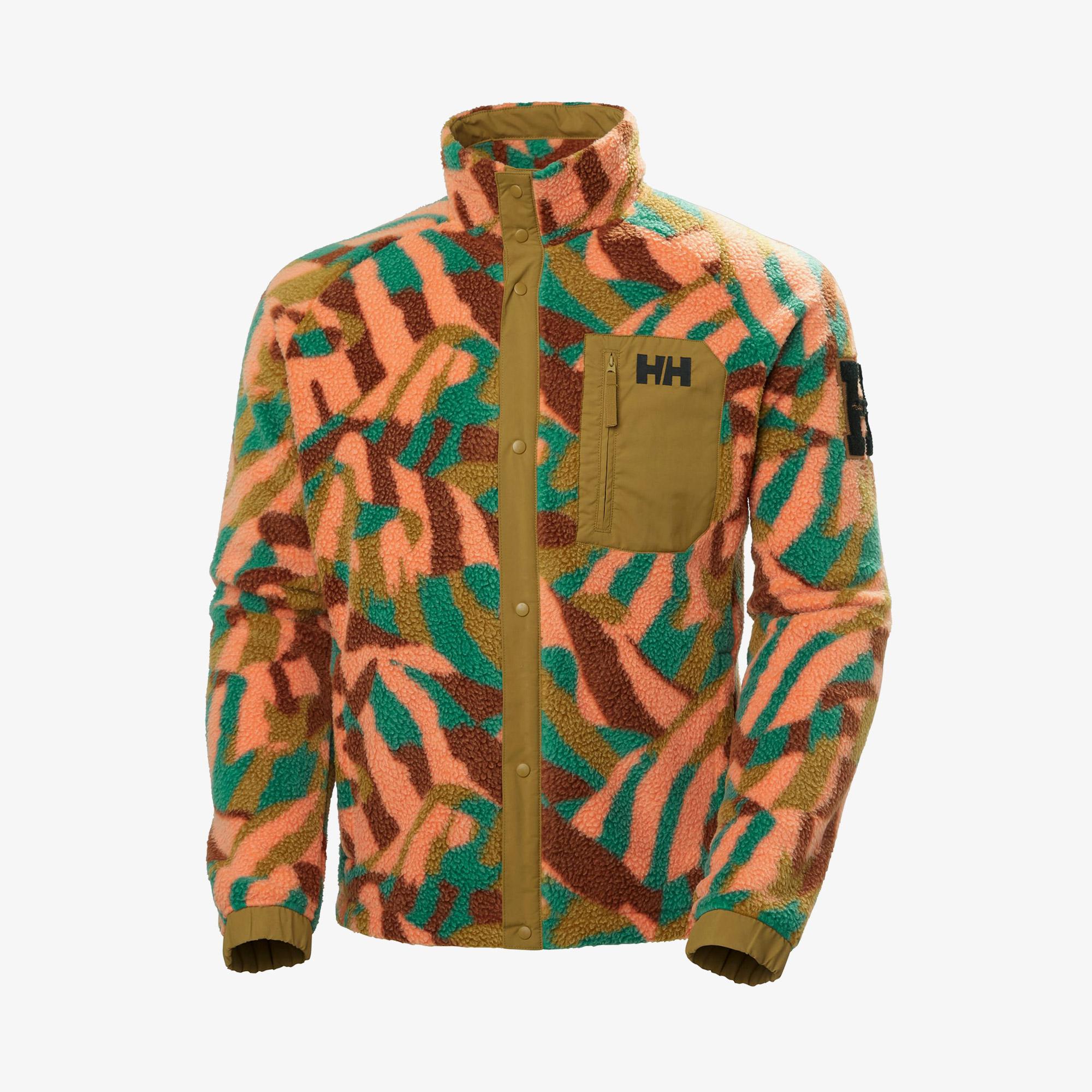 Helly Hansen Panorama Prınted Pile Snap Erkek Turuncu Polar