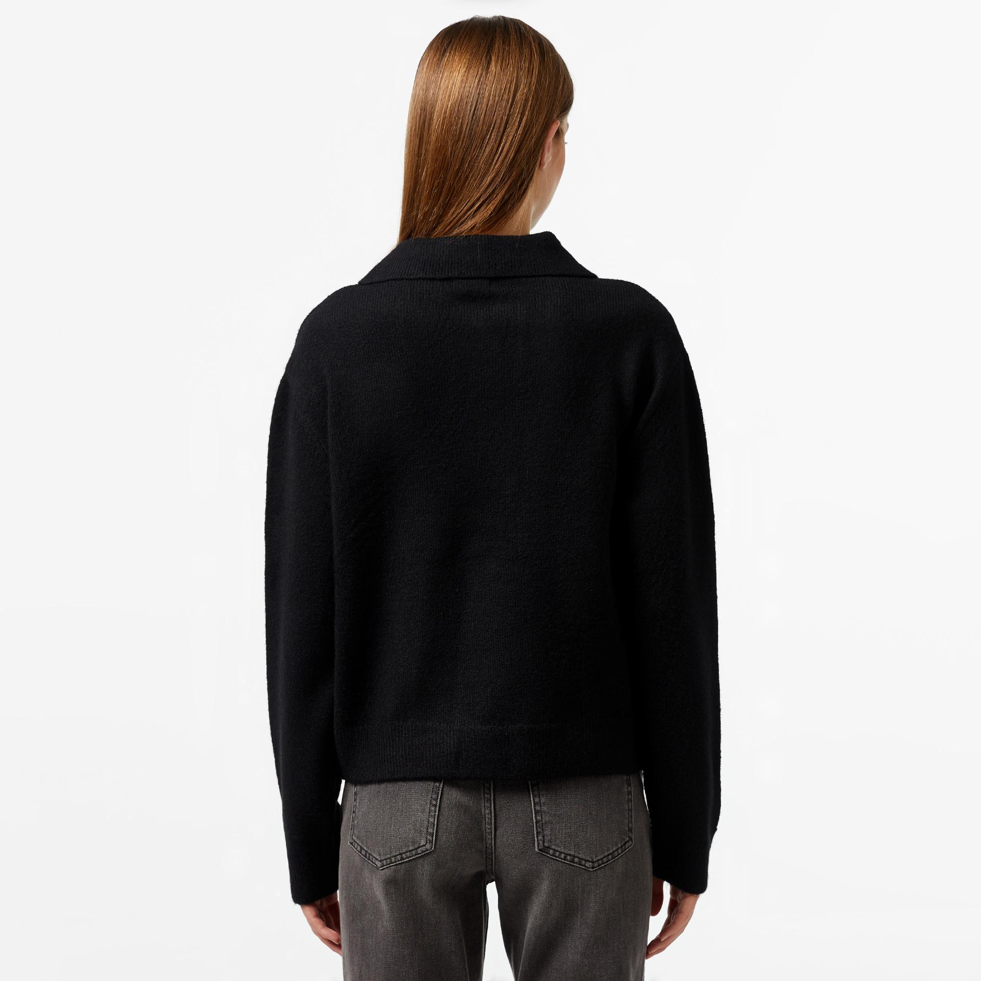 Nautica Kadın Siyah Regular Fit Triko