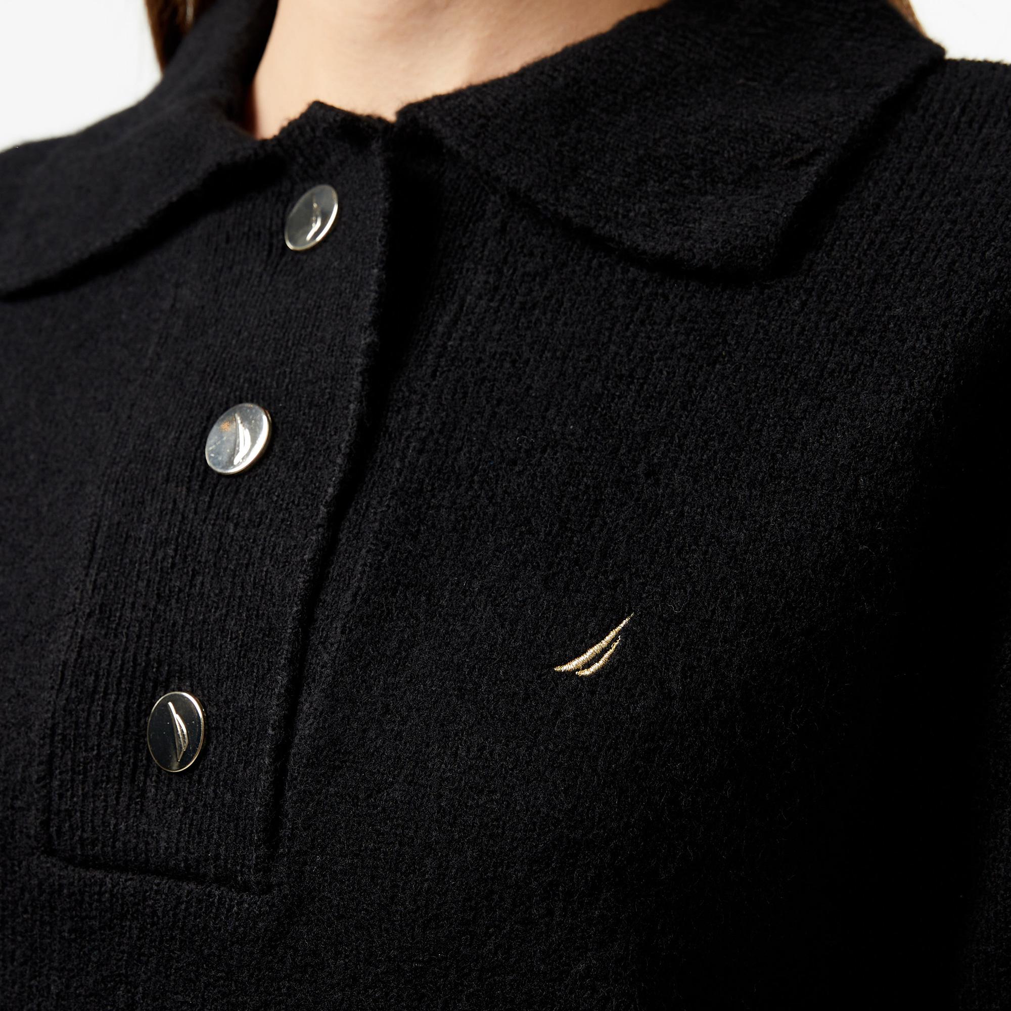 Nautica Kadın Siyah Regular Fit Triko