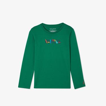  Nautica Erkek Çocuk Yeşil Uzun Kollu T-Shirt
