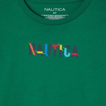  Nautica Erkek Çocuk Yeşil Uzun Kollu T-Shirt