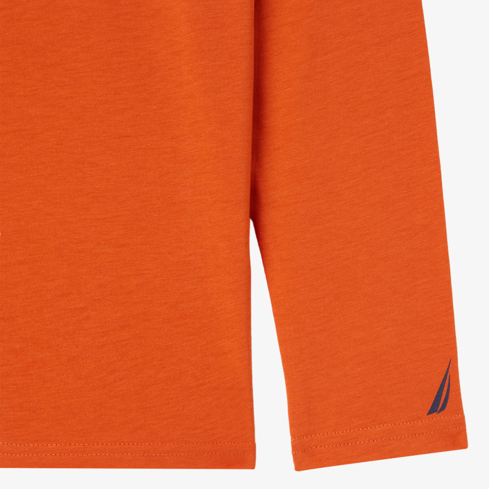 Nautica Erkek Çocuk Turuncu Uzun Kollu T-Shirt