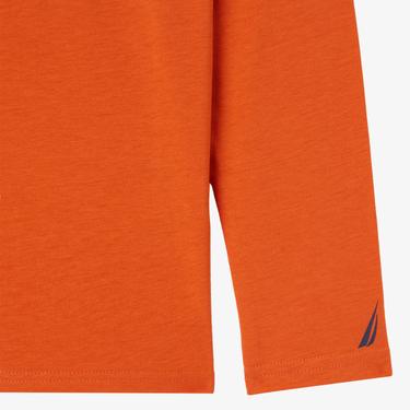  Nautica Erkek Çocuk Turuncu Uzun Kollu T-Shirt