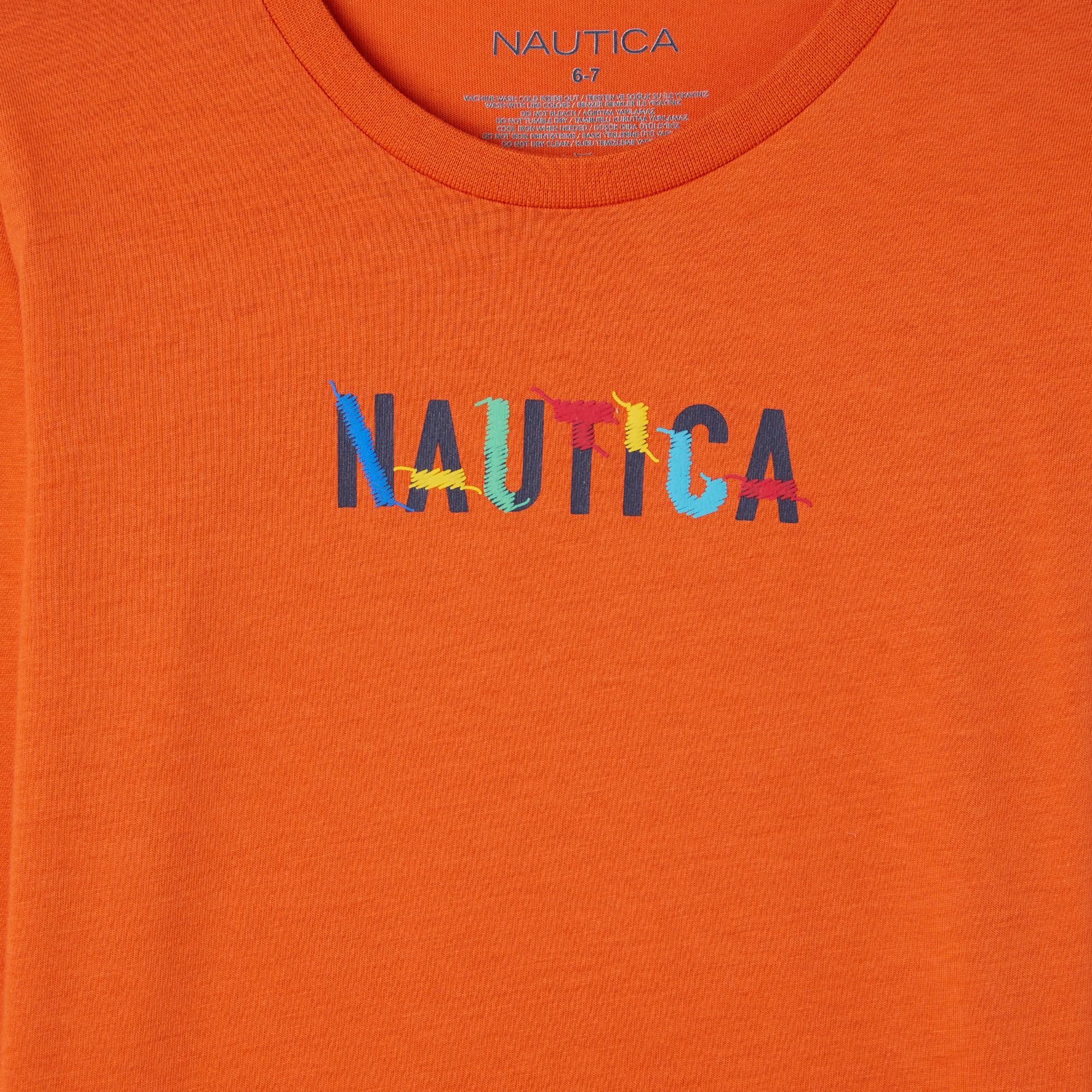Nautica Erkek Çocuk Turuncu Uzun Kollu T-Shirt