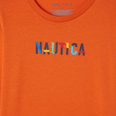  Nautica Erkek Çocuk Turuncu Uzun Kollu T-Shirt