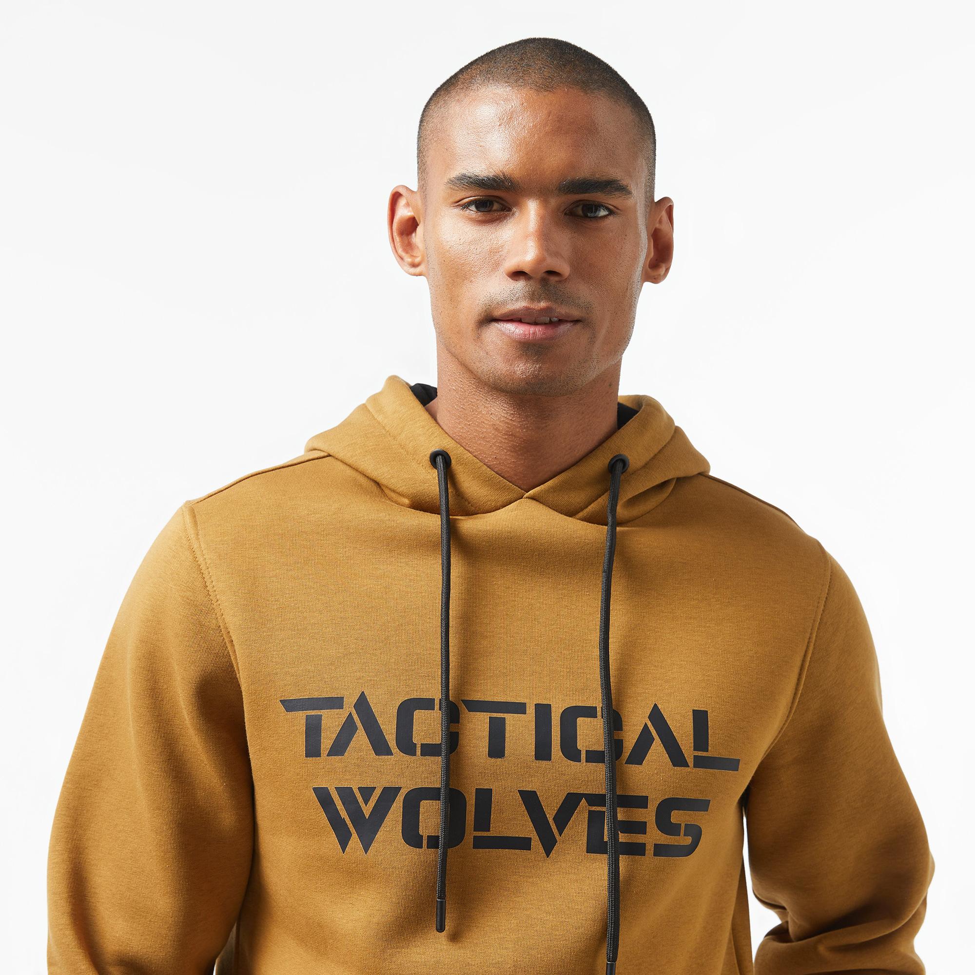 Tactical Wolves Classic Erkek Kahverengi Sweatshirt