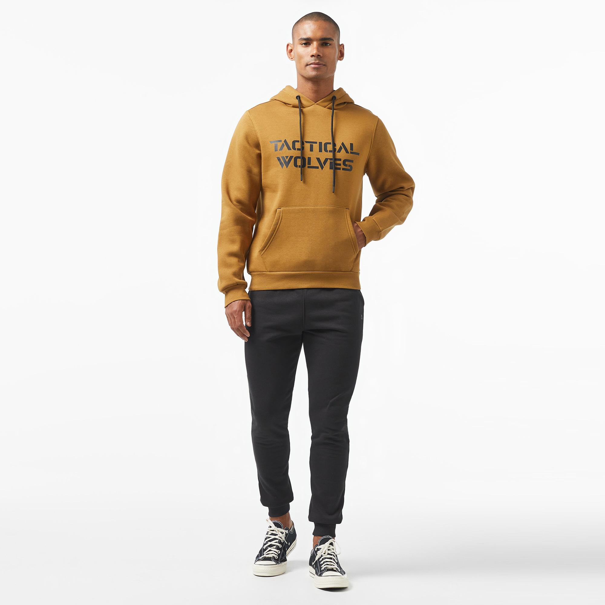 Tactical Wolves Classic Erkek Kahverengi Sweatshirt