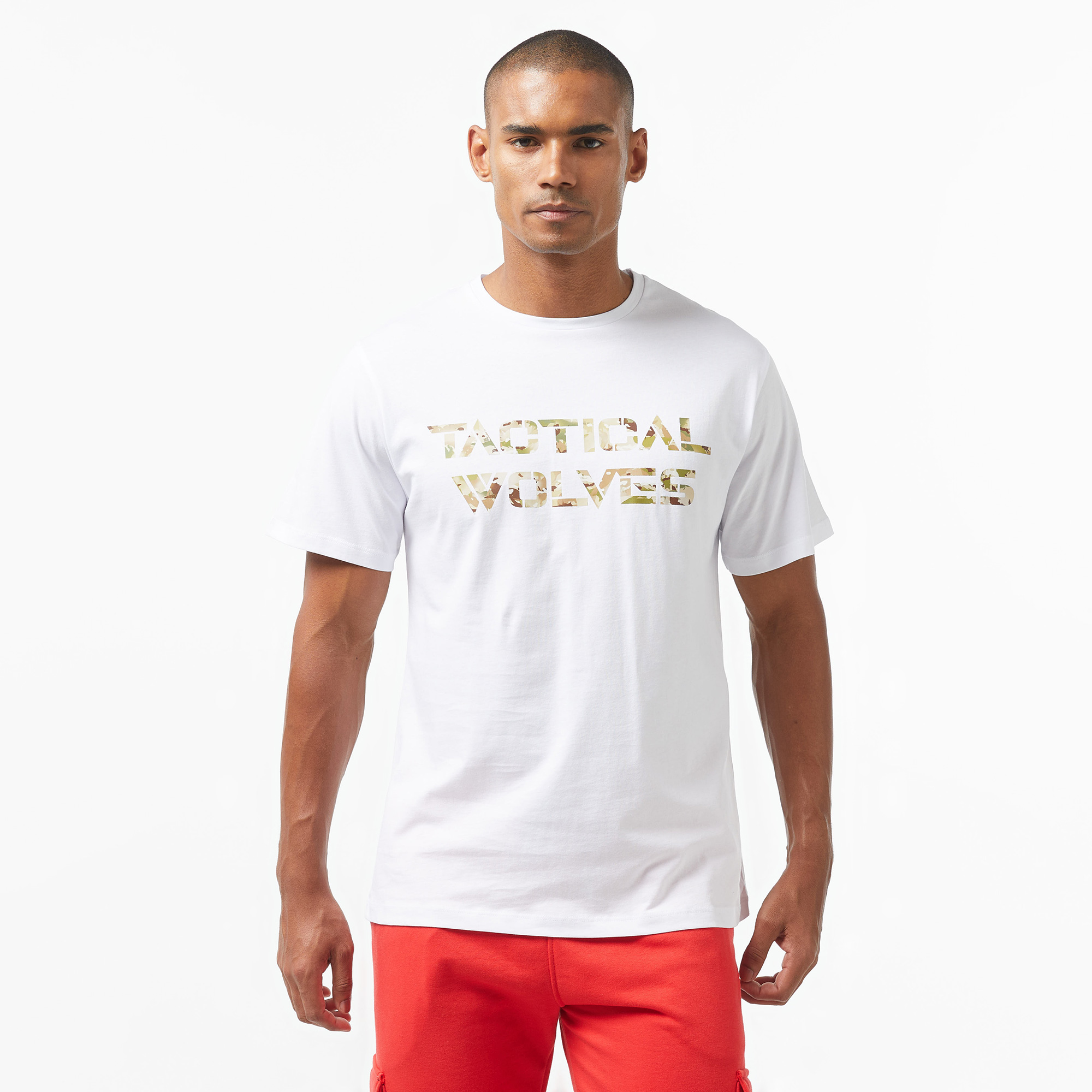  Tactical Wolves Erkek Yeşil Günlük T-Shirt