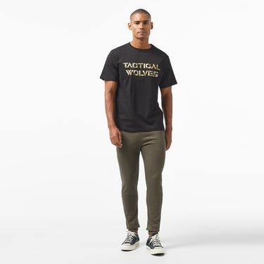  Tactical Wolves Classic Erkek Yeşil Günlük T-Shirt