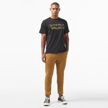  Tactical Wolves Erkek Siyah Günlük T-Shirt