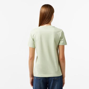  Calvin Klein Jeans institutional Straight Kadın Yeşil T-Shirt