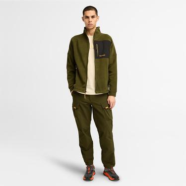  Timberland Polartec Mix Medıa Full Zıp Erkek Yeşil Ceket