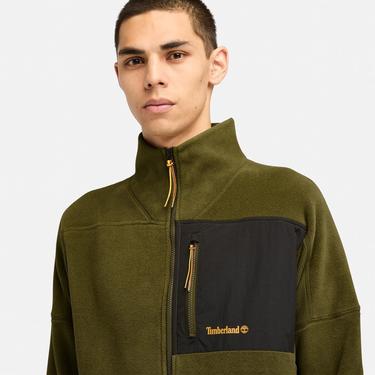  Timberland Polartec Mix Medıa Full Zıp Erkek Yeşil Ceket