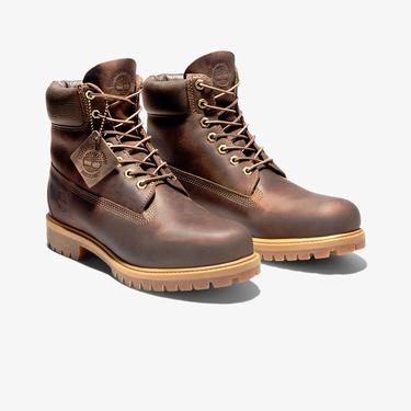  Timberland Premium 6 Inch Lace Up Erkek Kahverengi Bot