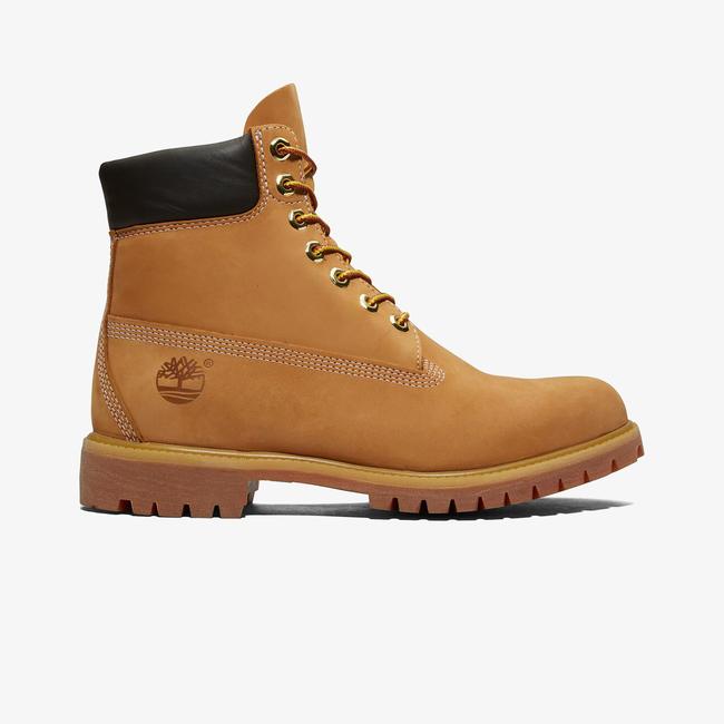  Timberland Premium 6 inch Lace Up Waterp Erkek Sarı Outdoor Ayakkabı