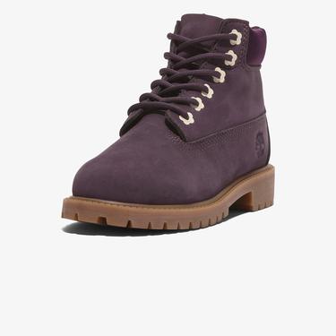  Timberland Premium 6 Inch Lace Up Çocuk Mor Bot