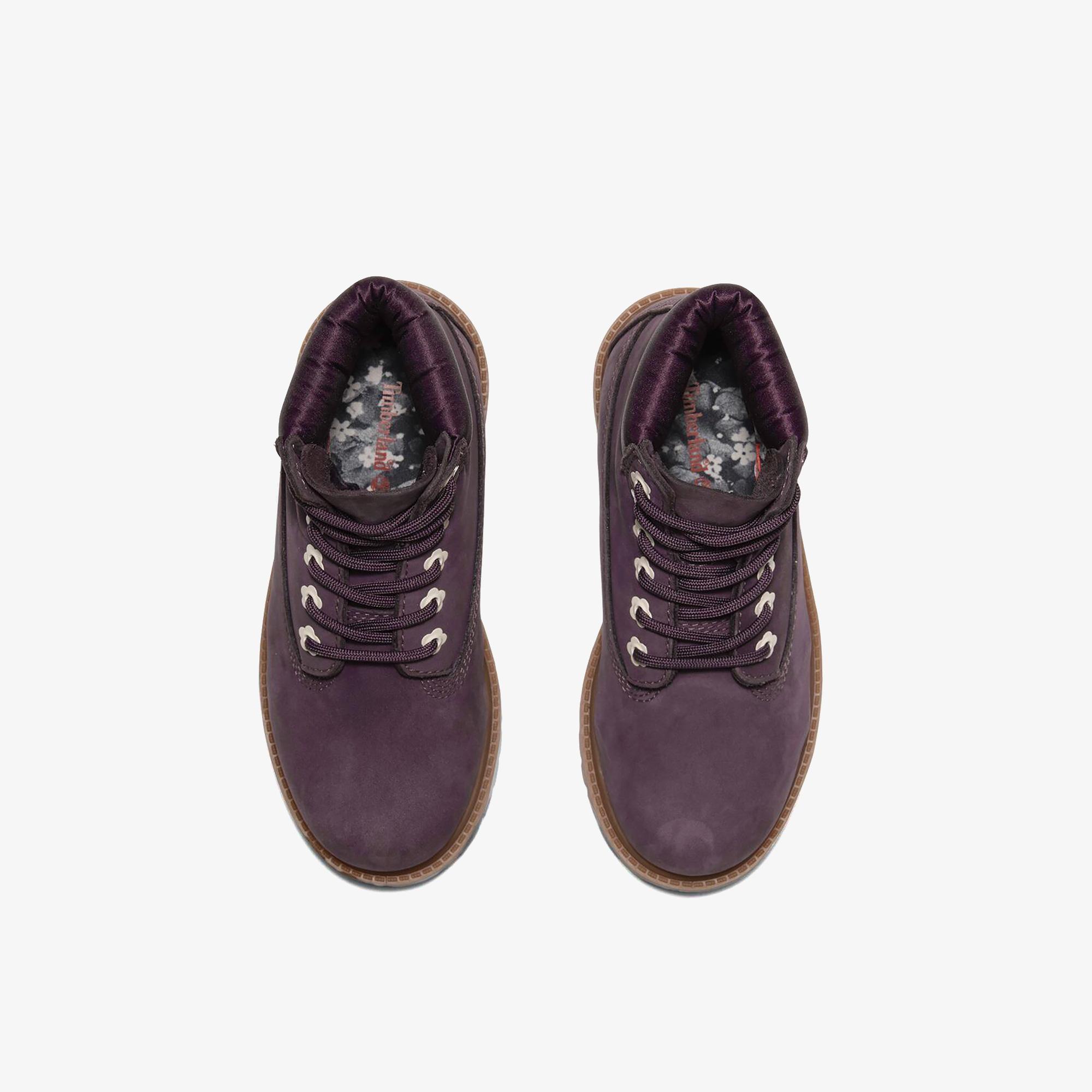 Timberland Premium 6 Inch Lace Up Çocuk Mor Bot