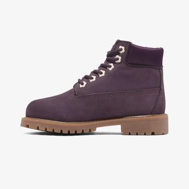  Timberland Premium 6 Inch Lace Up Çocuk Mor Bot