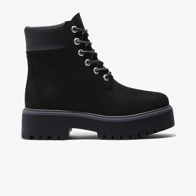  Timberland Stone Street 6 Inch Lace Up Kadın Siyah Bot