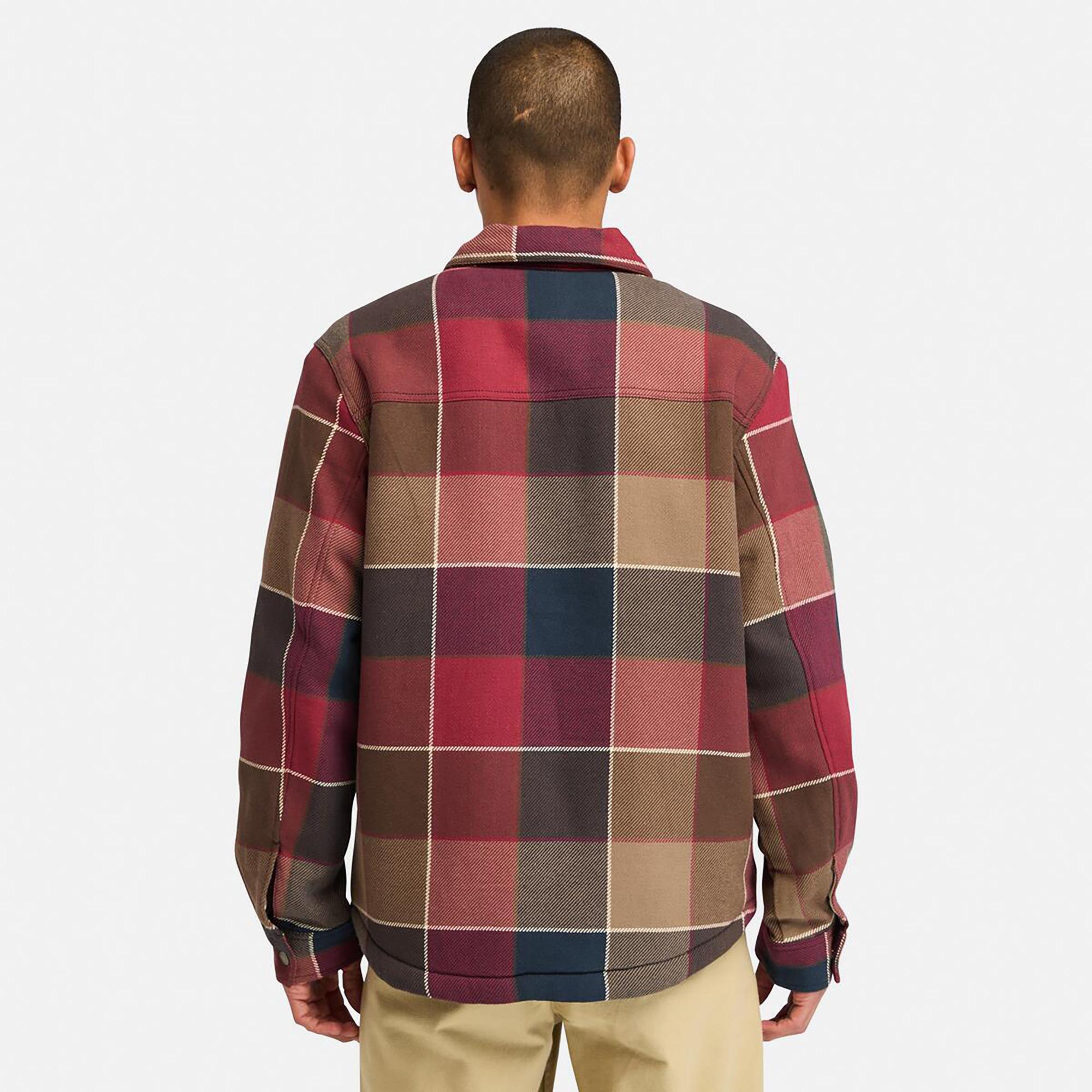 Timberland Sherpa Lined Plaid Erkek Renkli Ceket