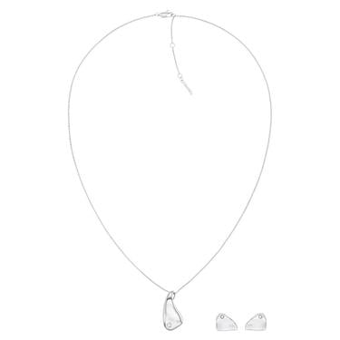  Calvin Klein CKJ35700016 Kadın Kolye ve Küpe Seti