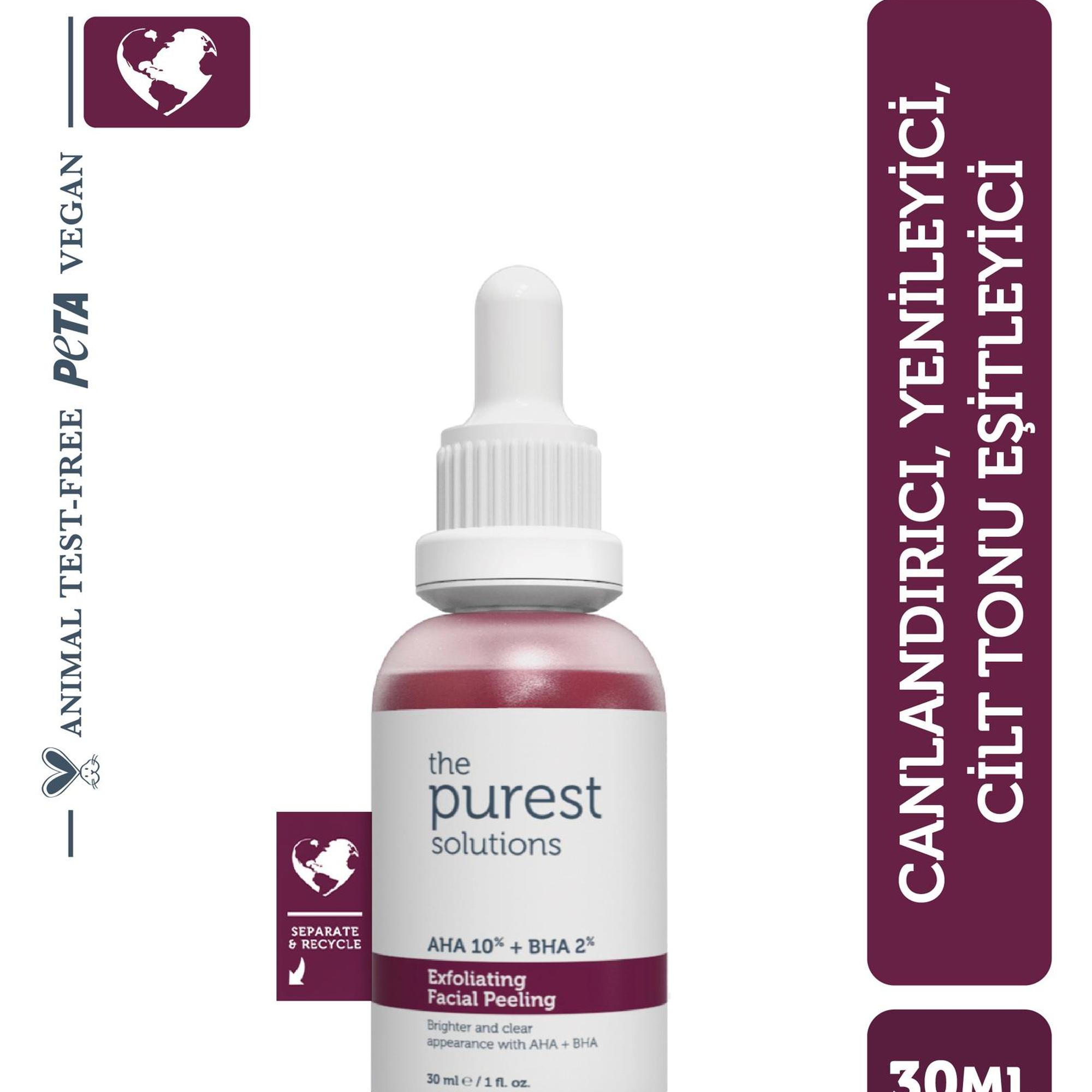 The Purest Solutions Canlandırıcı & Cilt Tonu Eşitleyici Yüz Peeling Serum 30 ML