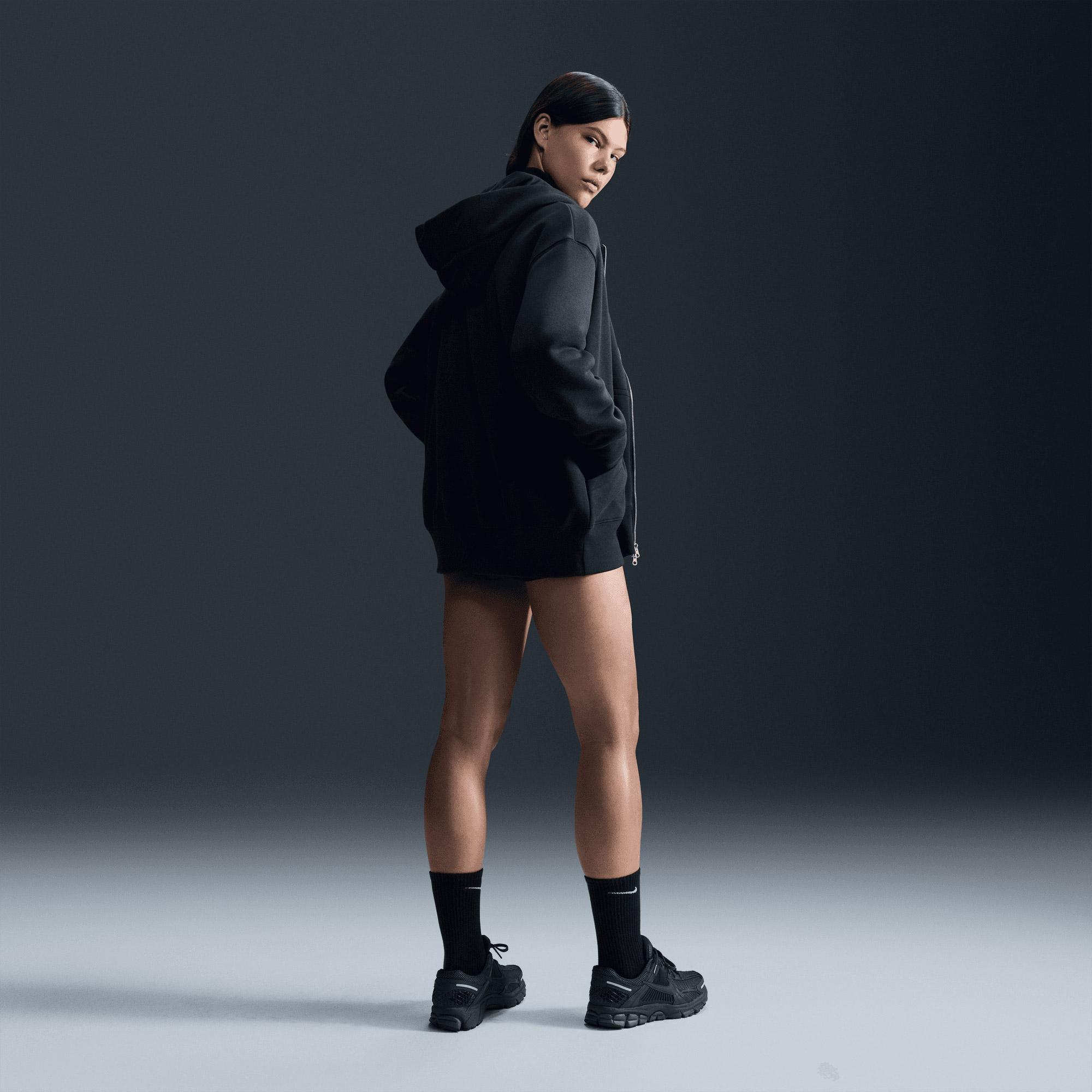 Nike Sportswear Phoenix Fleece Oversize Kadın Siyah Hoodie