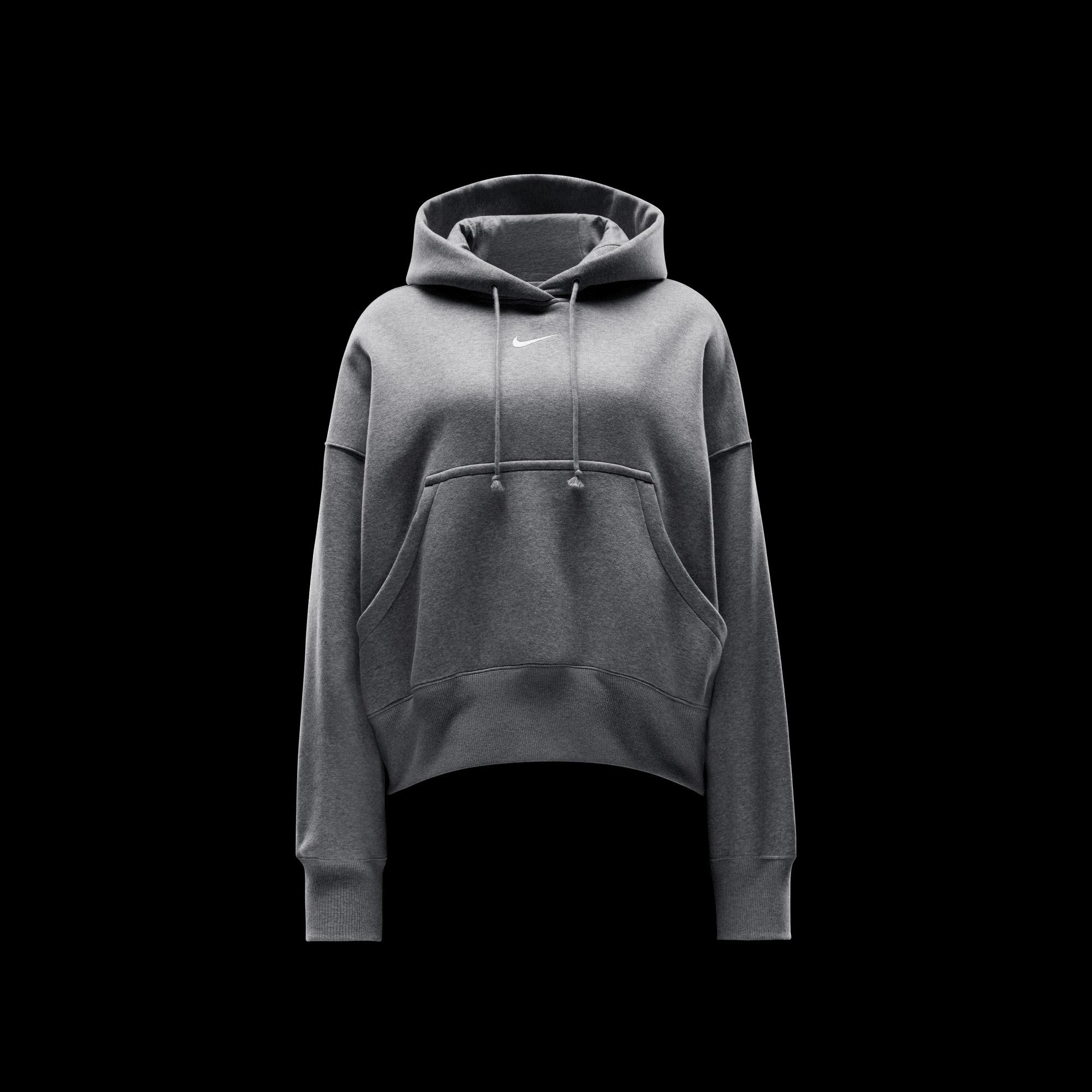 Nike Sportswear Phoenix Fleece Oversize Hoodie Kadın Gri Sweatshirt