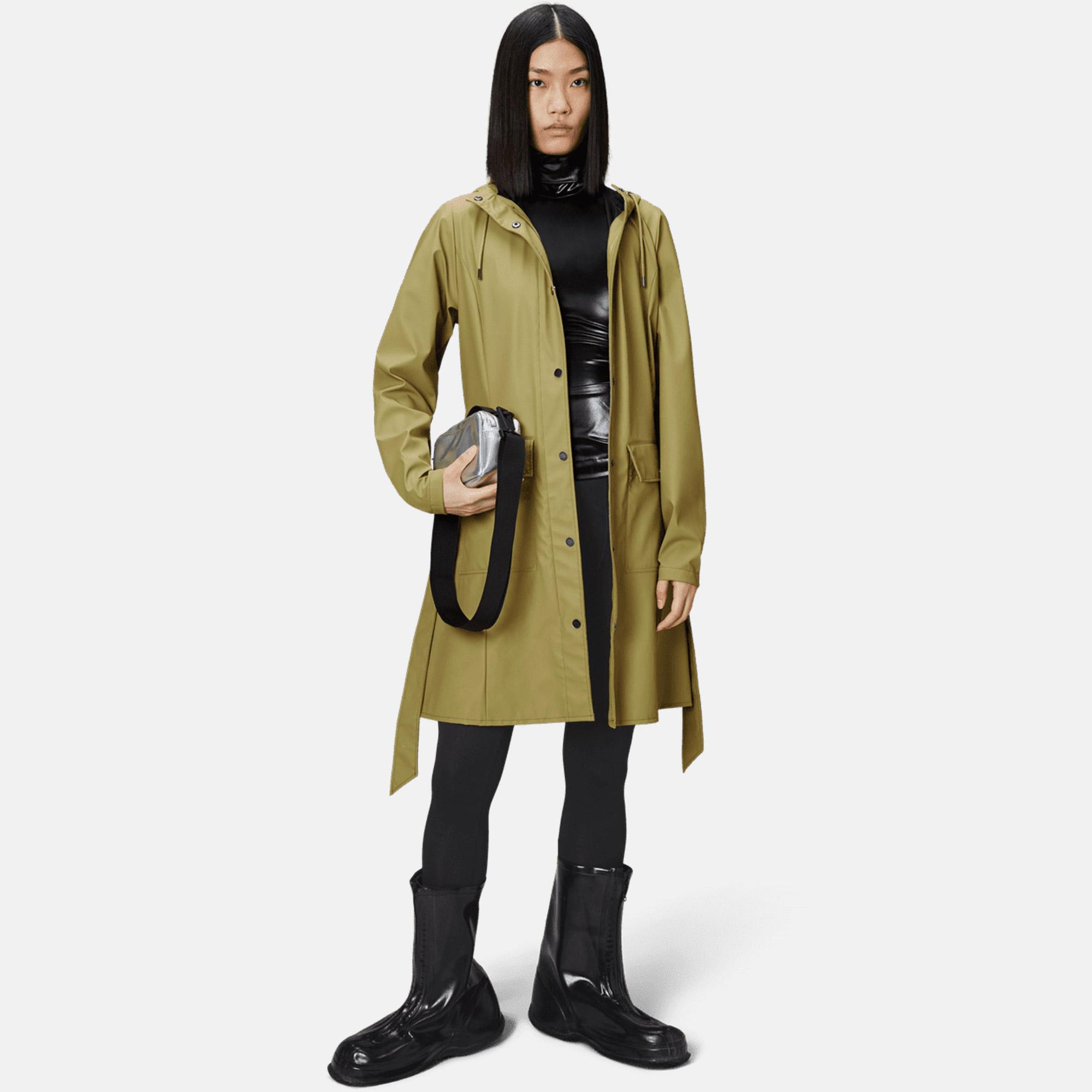 Rains Curve W3 Kadın Haki Yağmurluk