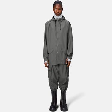  Rains Jacket W3 Unisex Gri Yağmurluk