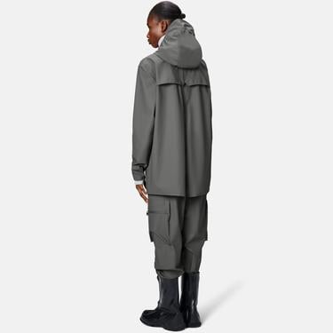 Rains Jacket W3 Unisex Gri Yağmurluk