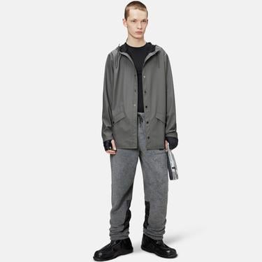  Rains Jacket W3 Unisex Gri Yağmurluk