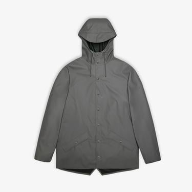 Rains Jacket W3 Unisex Gri Yağmurluk