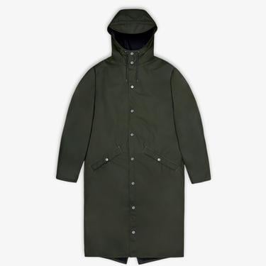  Rains Longer Jacket W3 Kadın Yeşil Yağmurluk