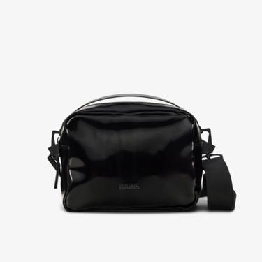  Rains Box Bag W3 Unisex Siyah Omuz Çantası