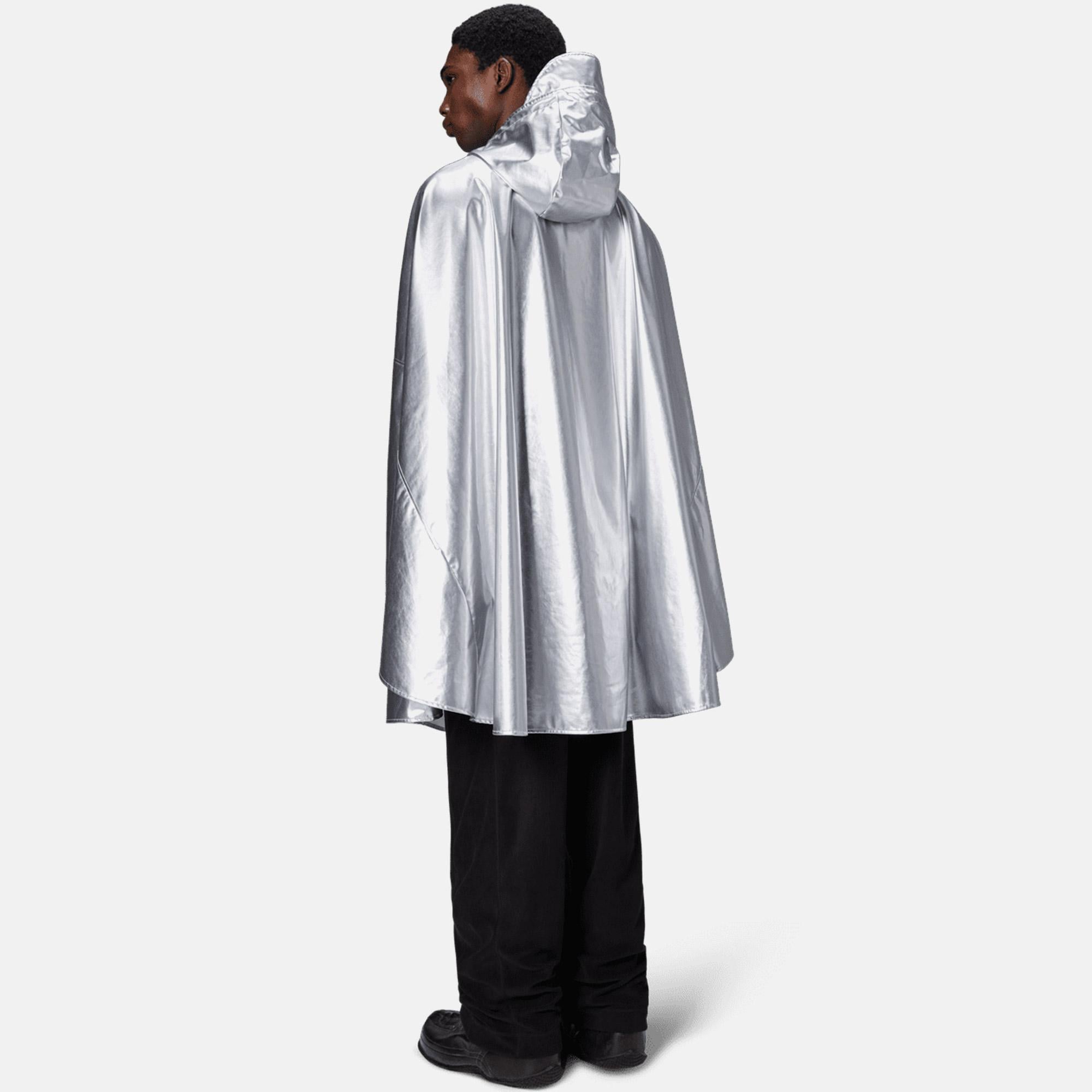 Rains Cape W3 Unisex Gri Yağmurluk