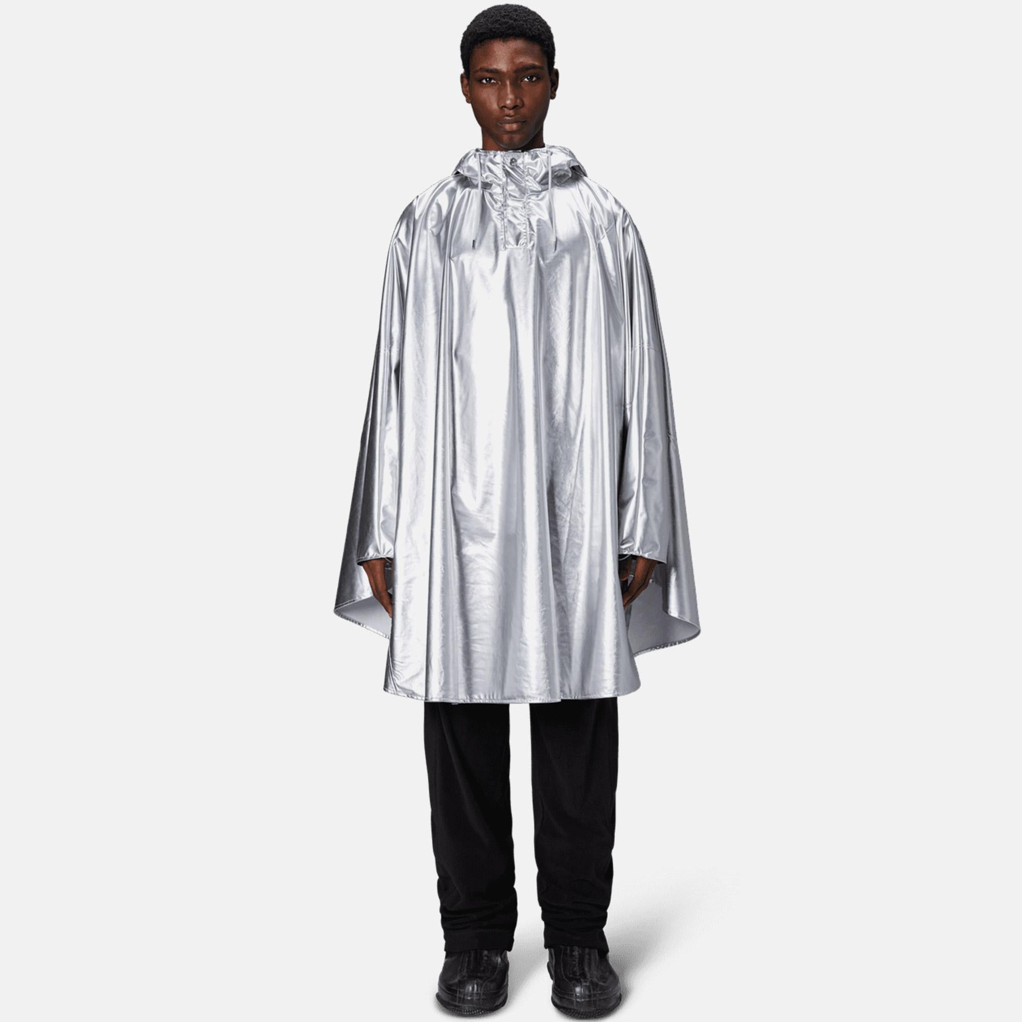 Rains Cape W3 Unisex Gri Yağmurluk