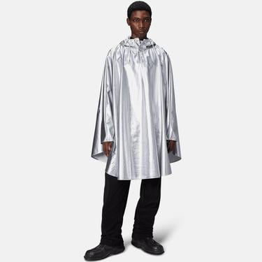  Rains Cape W3 Unisex Gri Yağmurluk