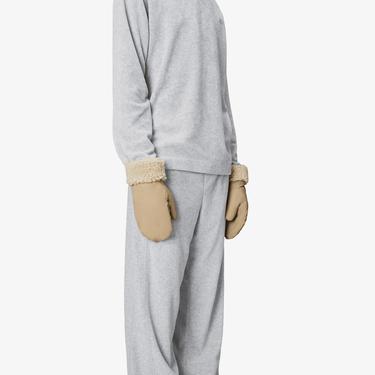  Rains Puffer Fleece Mittens W2T3 Unisex Bej Eldiven