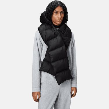  Rains Alta Vision Puffer Hood W3T3 Unisex Siyah Şapka