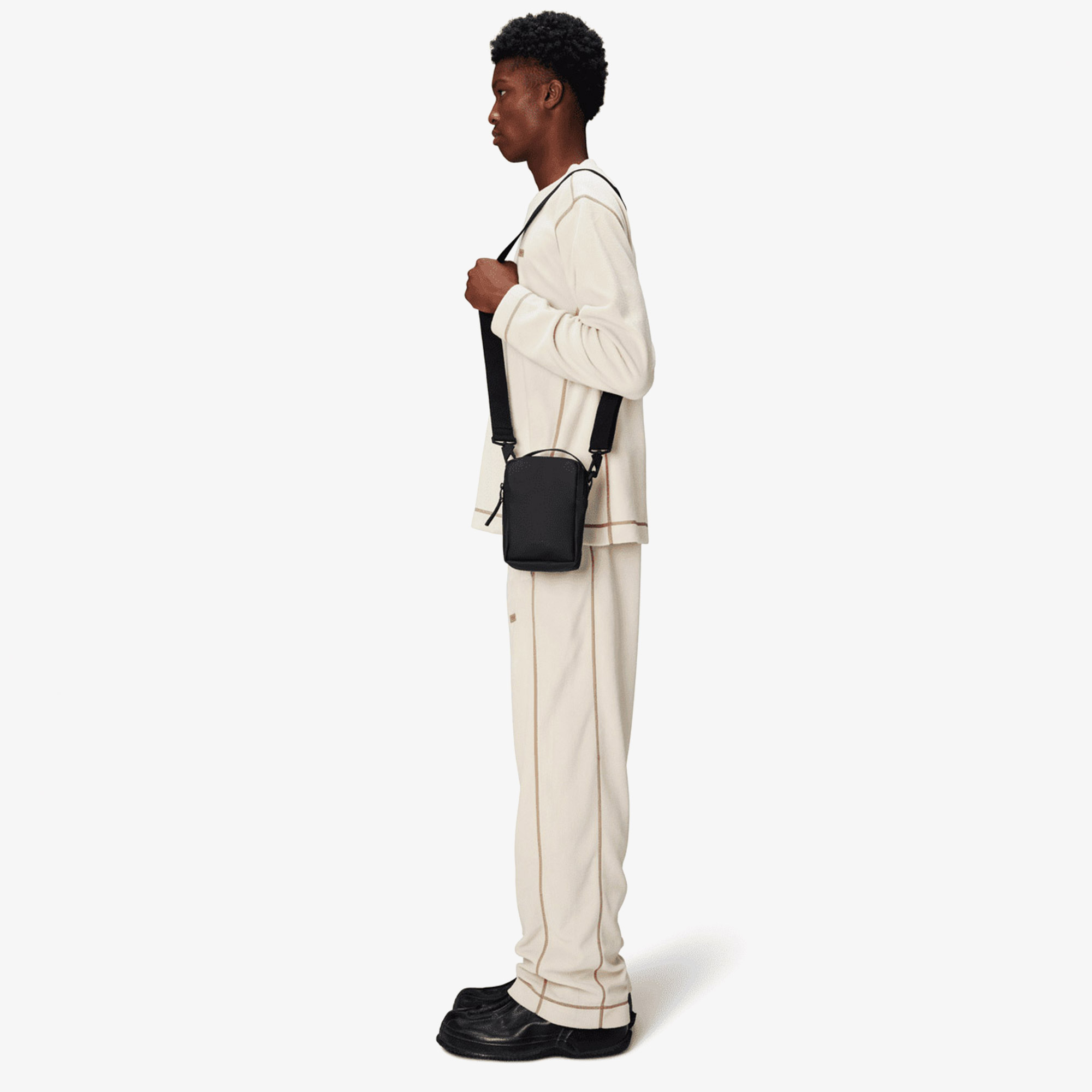  Rains Reporter Box Bag W3 Unisex Siyah Omuz Çantası