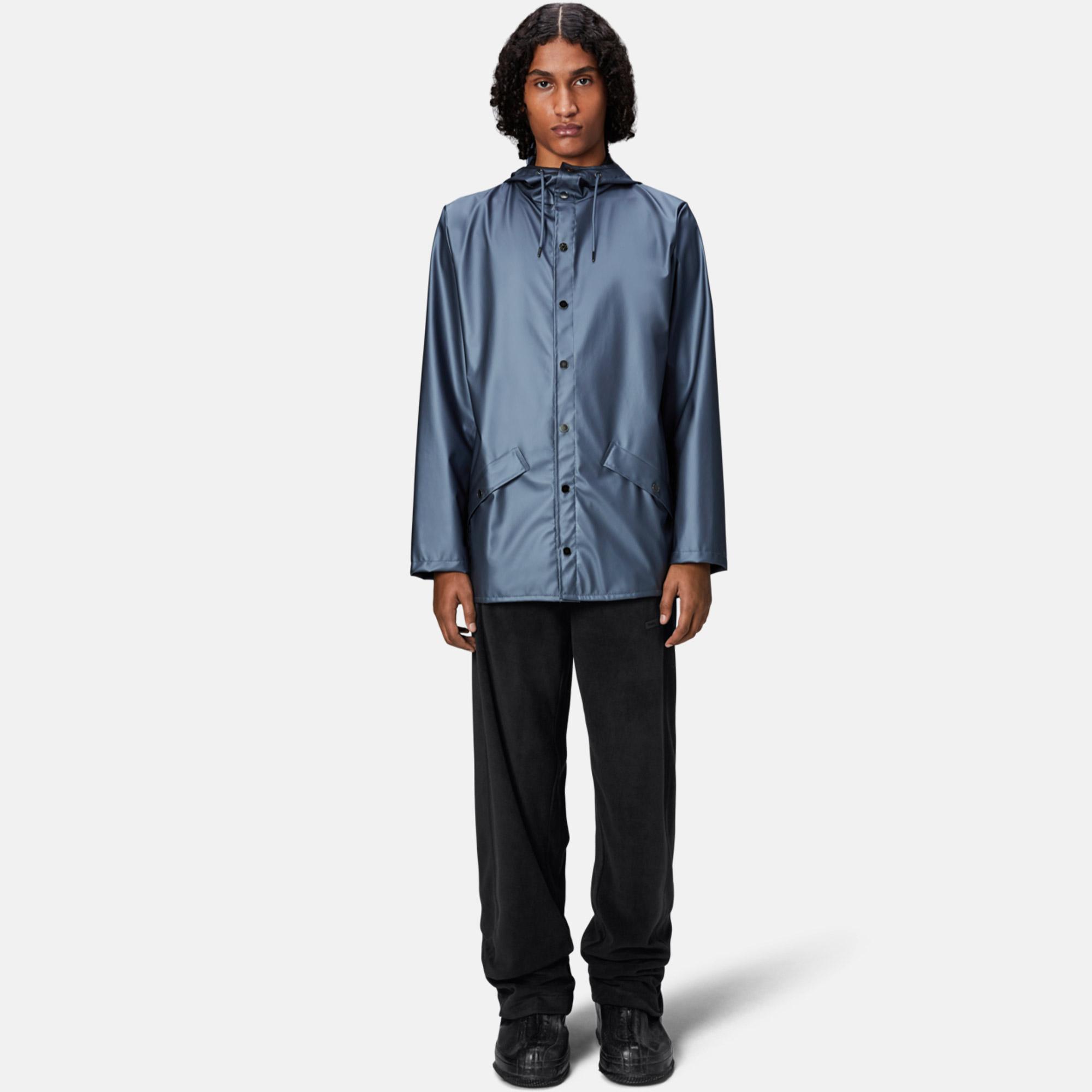 Rains Jacket W3 Unisex Mavi Yağmurluk