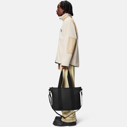  Rains Tote Bag Mini W3 Unisex Siyah Omuz Çantası