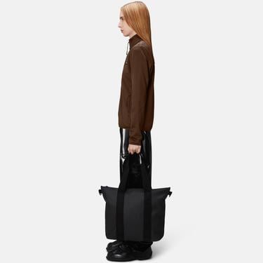  Rains Tote Bag Mini W3 Unisex Siyah Omuz Çantası