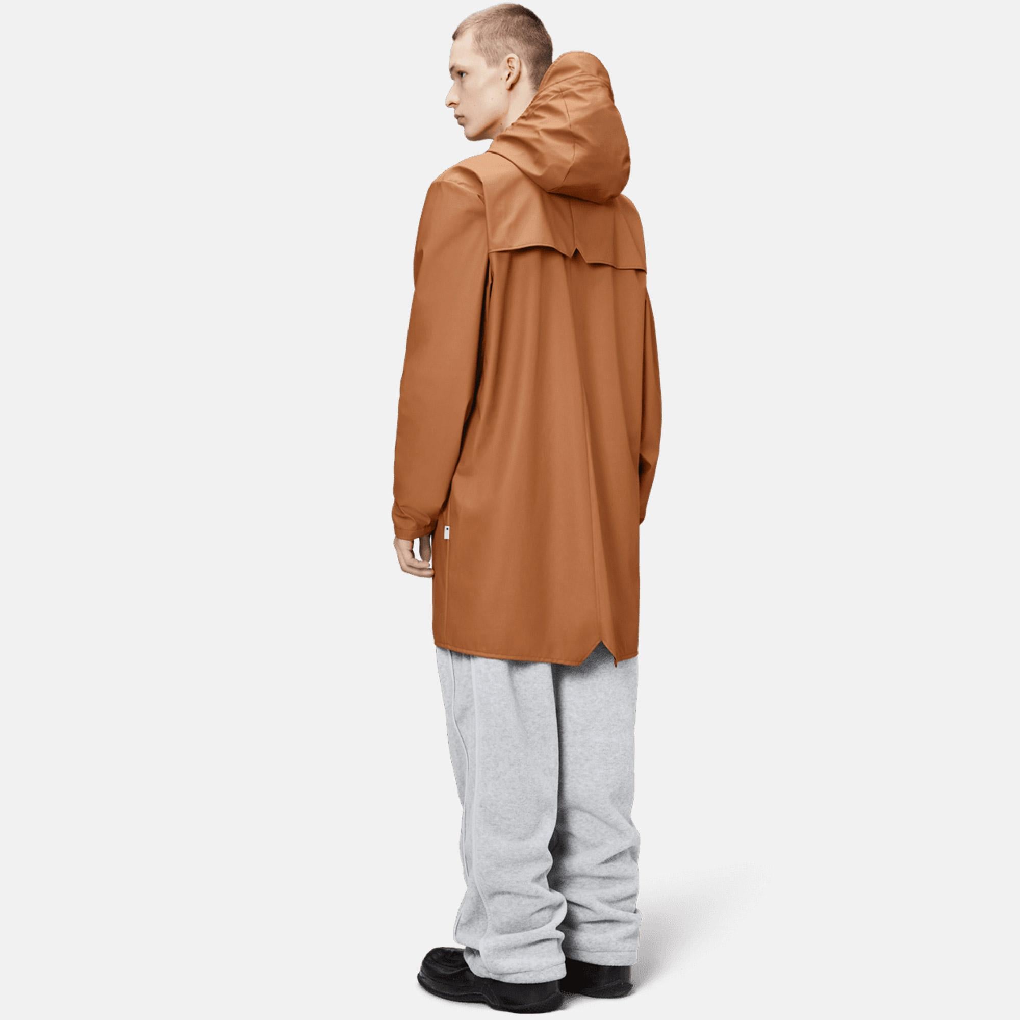 Rains Long Jacket W3 Unisex Turuncu Yağmurluk