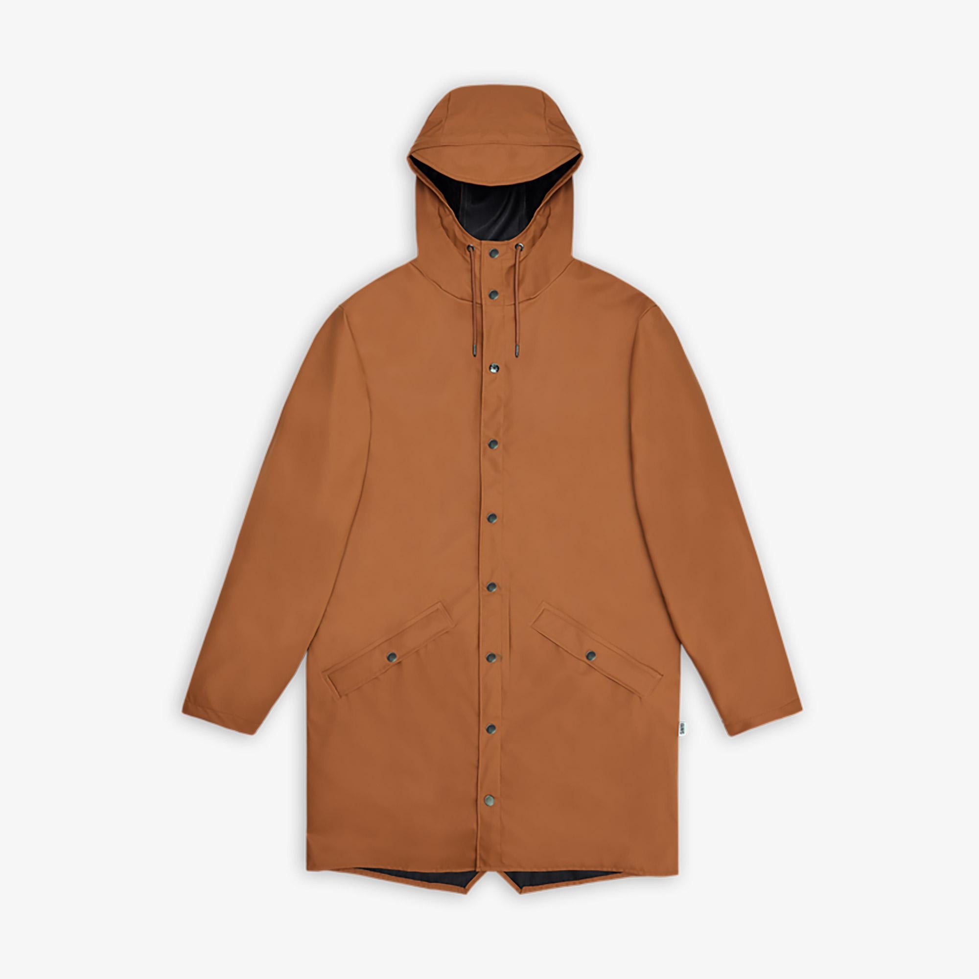 Rains Long Jacket W3 Unisex Turuncu Yağmurluk