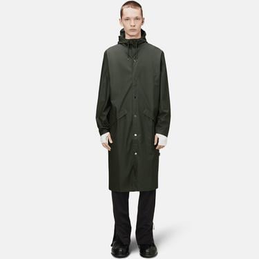  Rains Longer Jacket W3 Kadın Yeşil Yağmurluk