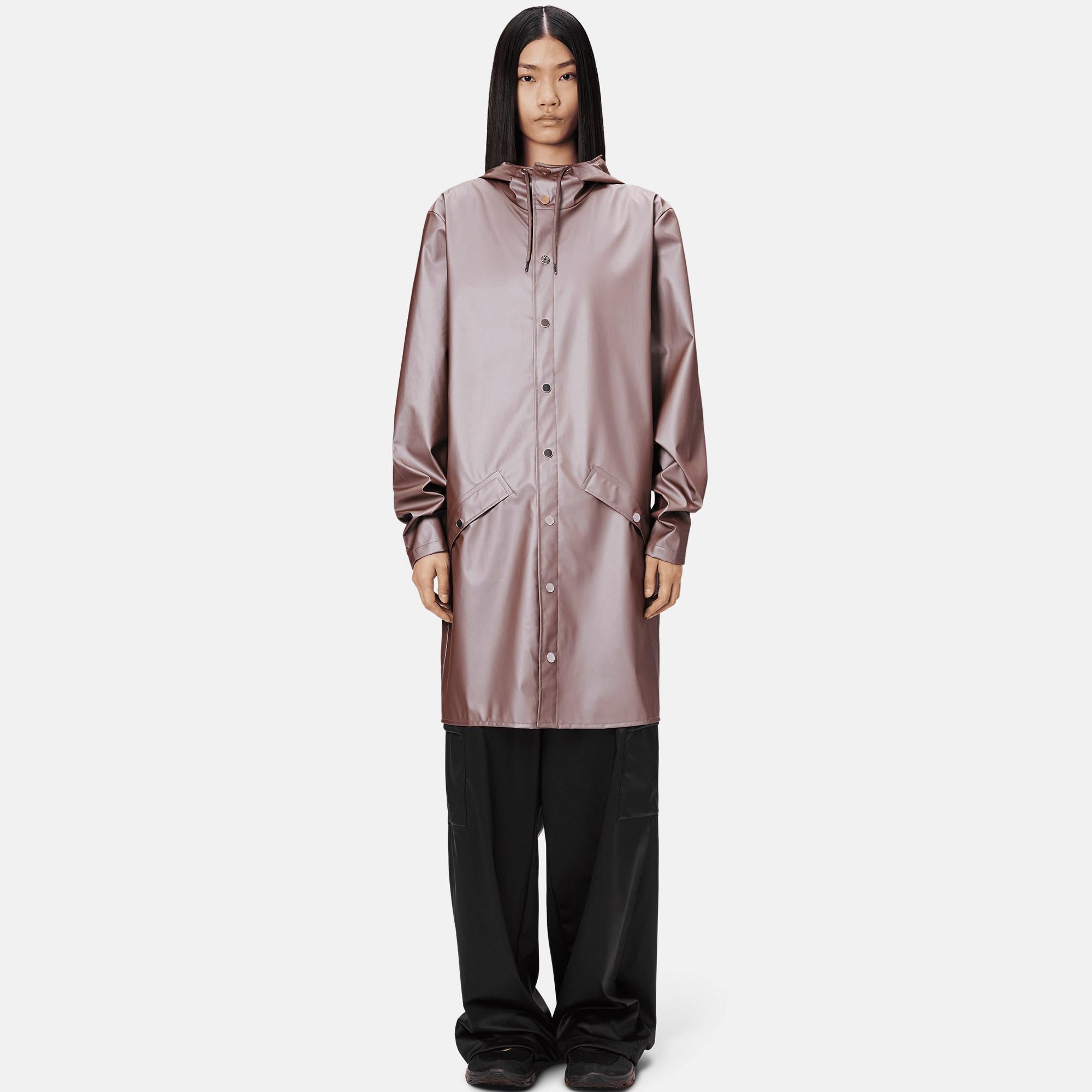 Rains Long Jacket W3 Unisex Kahverengi Yağmurluk