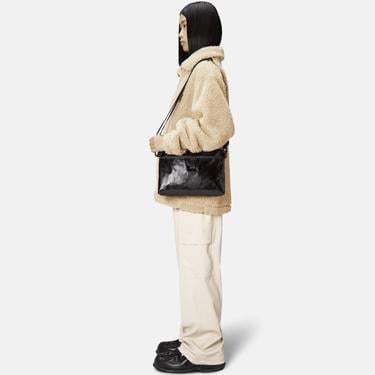  Rains Sibu Musette Bag W3 Unisex Siyah Omuz Çantası