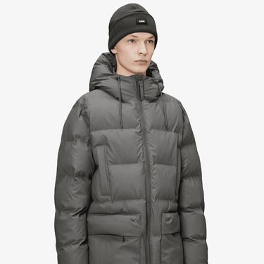  Rains Ribbed Fleece Beanie T1 Unisex Yeşil Bere